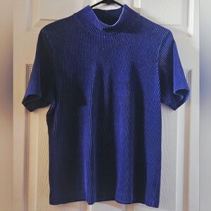 NY & Co Ribbed Velvet Top